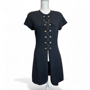 St. John Collection by Marie Gray Lace Up Front Santana Knit Top